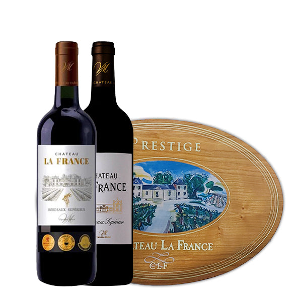 CHATEAU LA FRANCE BORDEAUX 2016/2017 RED PRESTIGE 2x75CL BOX