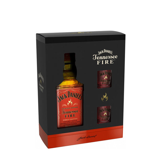 JACK DANIELS FIRE 70CL (WITH 2 GLASSES)