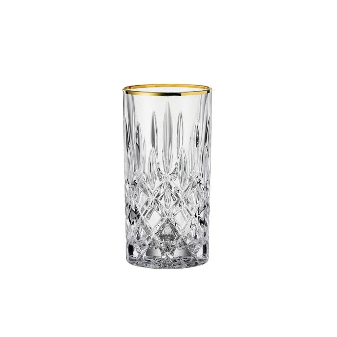 NACHTMANN NOBLESSE GOLD LONG DRINK GLASS (2 PACK) 39.5CL