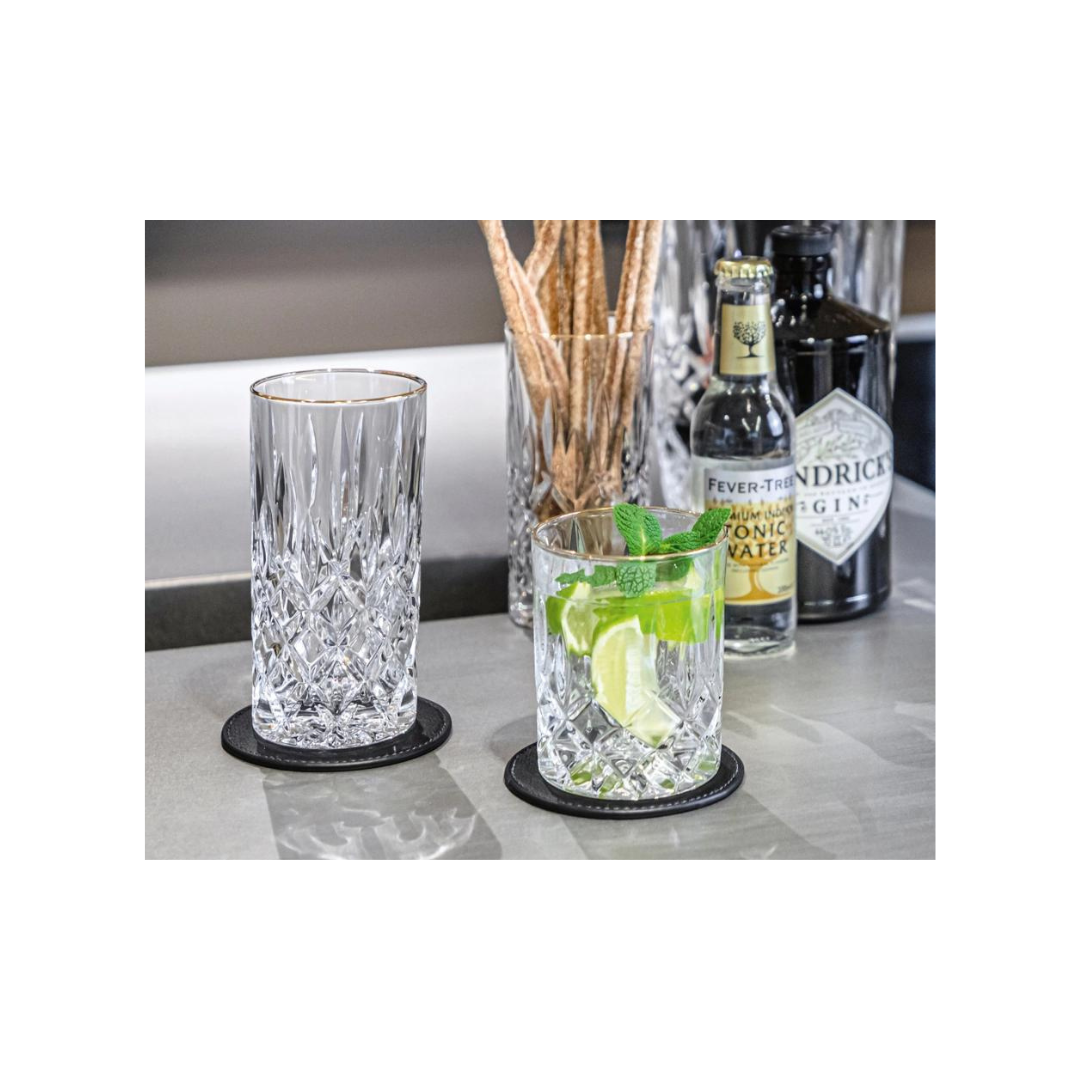 NACHTMANN NOBLESSE GOLD LONG DRINK GLASS (2 PACK) 39.5CL