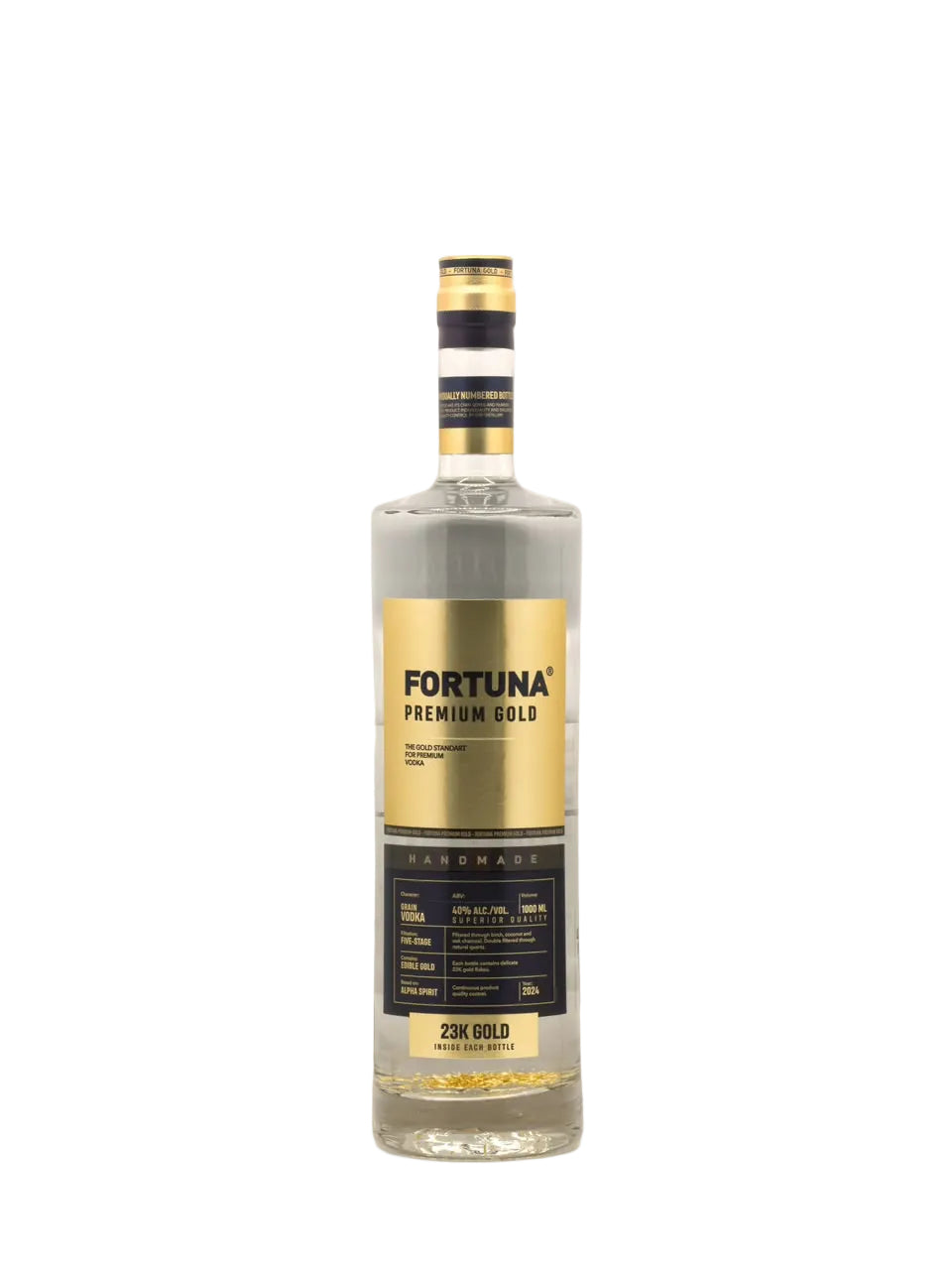 FORTUNA PREMIUM GOLD VOKA WITH 23K GOLD FLAKES 1L -RUSSIA