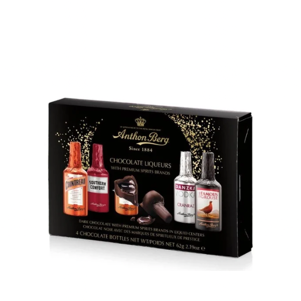 ANTHON BERG PREMIUM CHOCOLATE LIQUEURS PRALINES - 4pcs