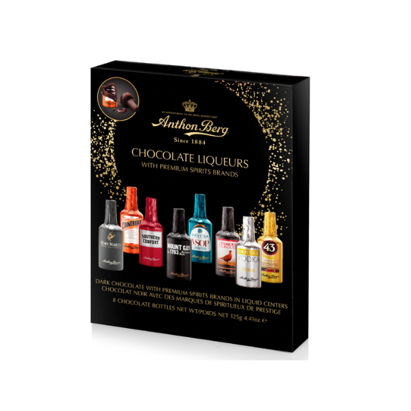 ANTHON BERG PREMIUM CHOCOLATE SPIRITS PRALINES - 8pcs