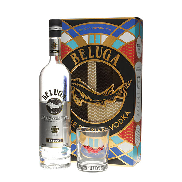 BELUGA EXPORT NOBLE RUSSIAN VODKA 70CL (GIFT PACK)