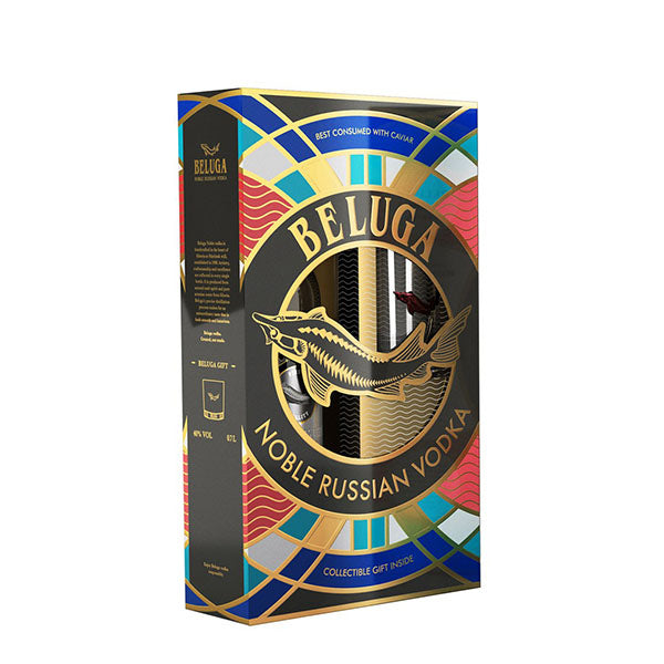 BELUGA EXPORT NOBLE RUSSIAN VODKA 75CL (GIFT PACK)