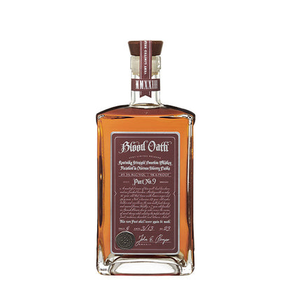BLOOD OATH PACT N9 BOURBON WHISKEY 98.6 PROOF 75CL (2023 Limited Release)