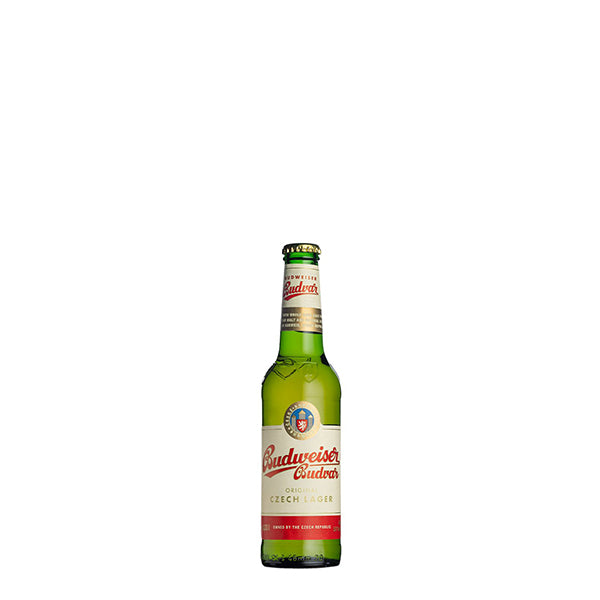 BUDWEISER BUDVAR CZECH LAGER BEER 33CL BOT بدوايزر بيره ٣٣ مل