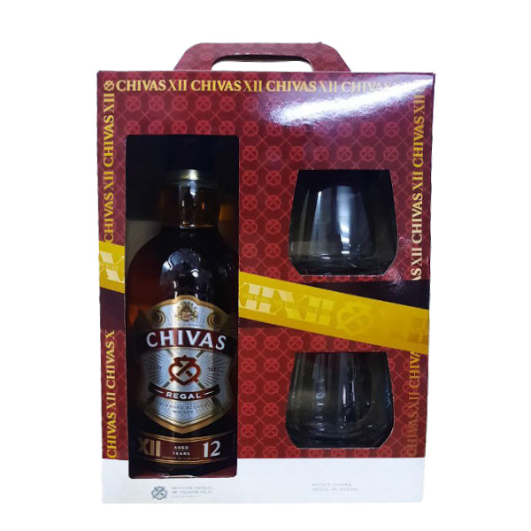 CHIVAS REGAL 12YO 1L (WITH 2 GLASSES)