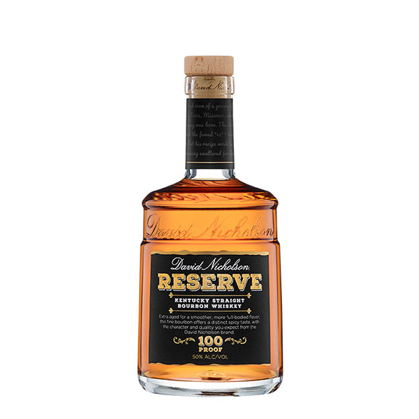 DAVID NICHOLSON RESERVE BOURBON WHISKEY 100% PROOF 75CL