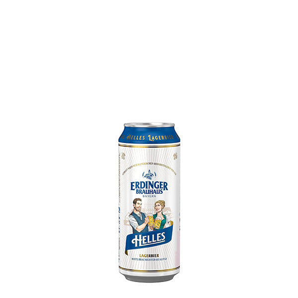 ERDINGER HELLES BEER 50CL CAN ايردنگر هيليس بيره قوطيه دبل ٥٠٠مل