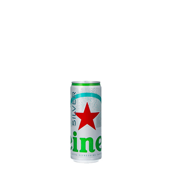 HEINEKEN BEER SILVER 33CL CAN