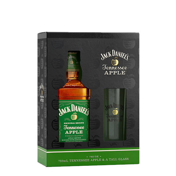 JACK DANIELS APPLE 70CL (WITH GLASS)