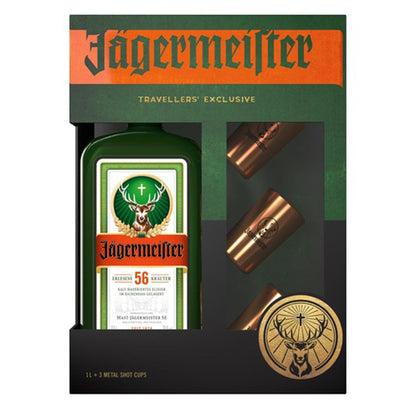 JAGERMEISTER 1L (WITH 3 SHOTS)