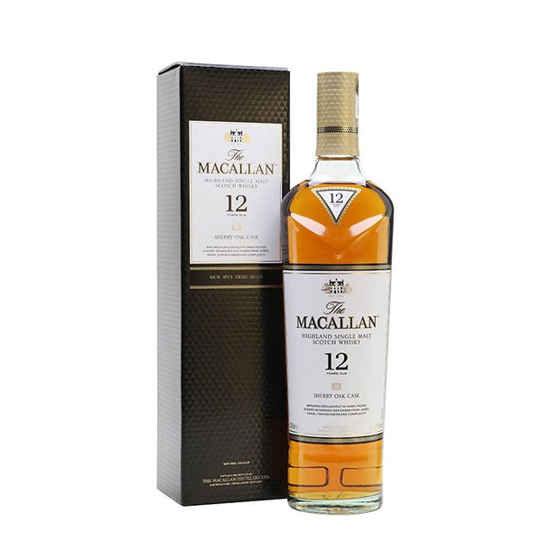 MACALLAN 12YO (SHERRY OAK CASK) SINGLE MALT 70CL ماكلان ١٢ سنة (شيري كاسك) سنگل مالت ويسكي ٧٠٠مل