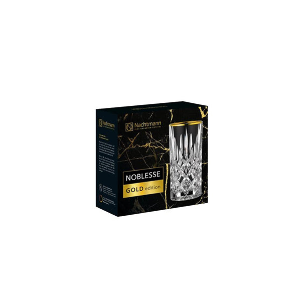 NACHTMANN NOBLESSE GOLD LONG DRINK GLASS (2 PACK) 39.5CL