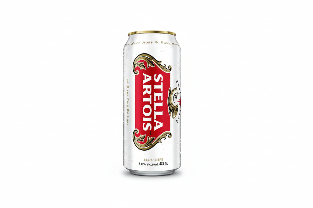 STELLA ARTOIS BEER 50CL CAN - BELGIUM