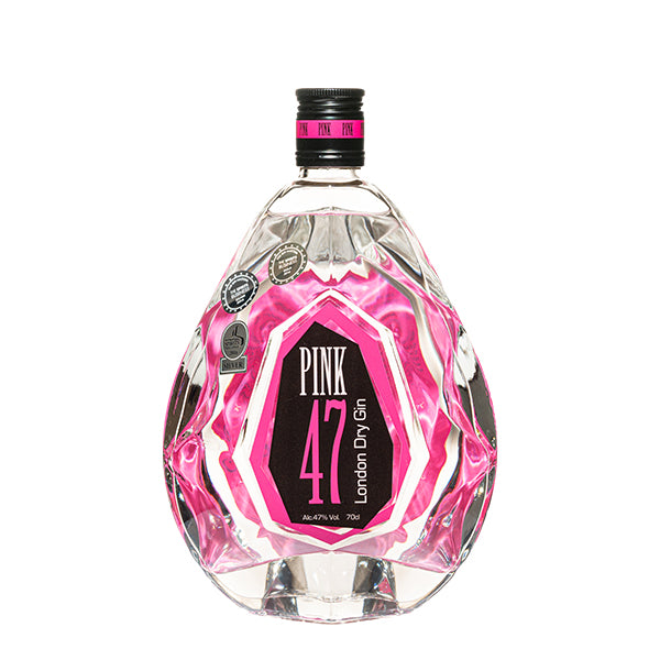 PINK 47 LONDON DRY GIN 70CL UK (GLASS GIFT PACK)