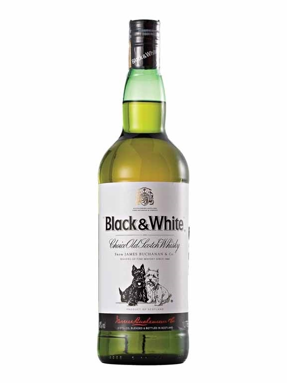 BLACK &amp; WHITE BLENDED SCOTCH WHISKY 1L