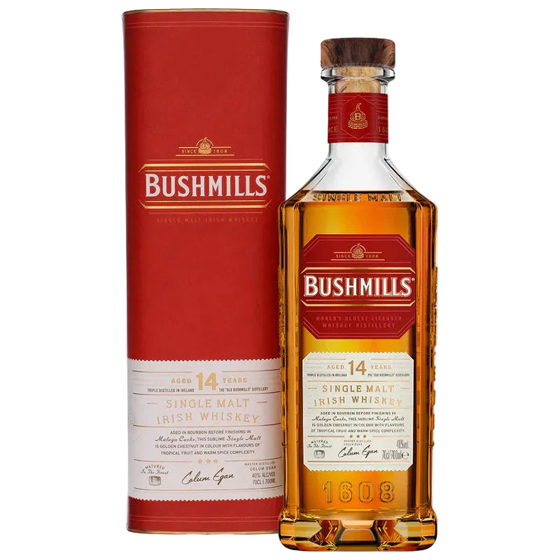 BUSHMILLS 14 YO MALAGA CASK FINISH – 40% 70CL