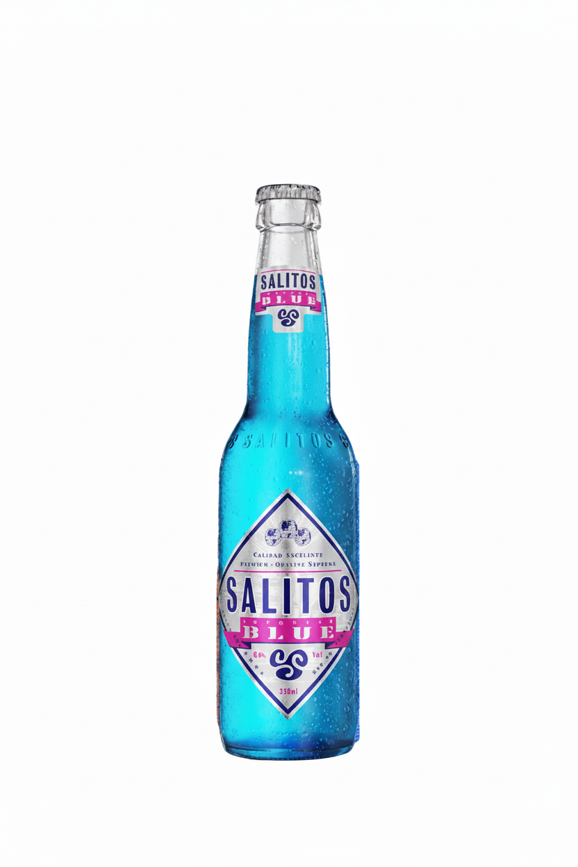 SALITOS BLUE 5%  BERRY CITRUS ALCOPOP 330ml Bot